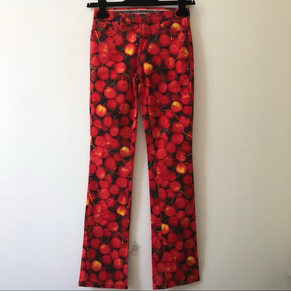 Dolce & Gabbana vintage cherry print pants